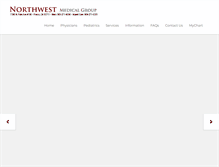 Tablet Screenshot of northwestmed.net